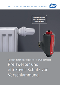 Heizungsfilter HF 3425 Compact: Preiswert, kompakt und rückspülbar