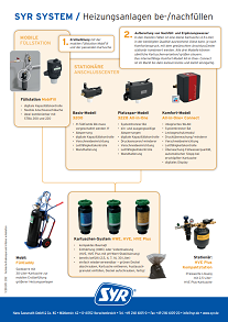 SYR SYSTEM / Heizungsanlagen be-/nachfüllen